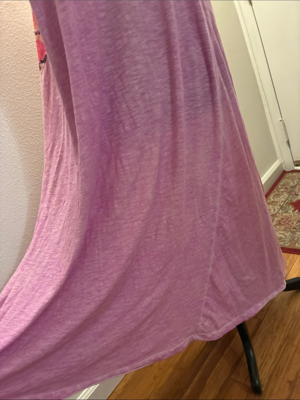 Magnolia Pearl Pink Cotton Virgin Mary Guadalupe roses of love  Maxi Dress - Picture 8 of 11